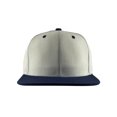 thumbnail image 2 of Top Headwear Flat Bill Adjustable Snapback Cap - White/Navy, 2 of 2