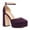 Purple, variant on XYD Women Platform Thick Block High Heels Square Toe Ankle Strap D'orsay Pumps Party Date Dress Shoes Size 9 Black