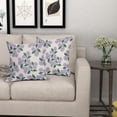 thumbnail image 6 of Purple Green Hydrangea Pillow Covers 20x20 Set of 2 Floral Leaves Print Decorative Throw Pillowcases Outdoor Rustic Flower Farmhouse Spring Cushion Cases Decor for Home Couch Sofa Bed, 6 of 7
