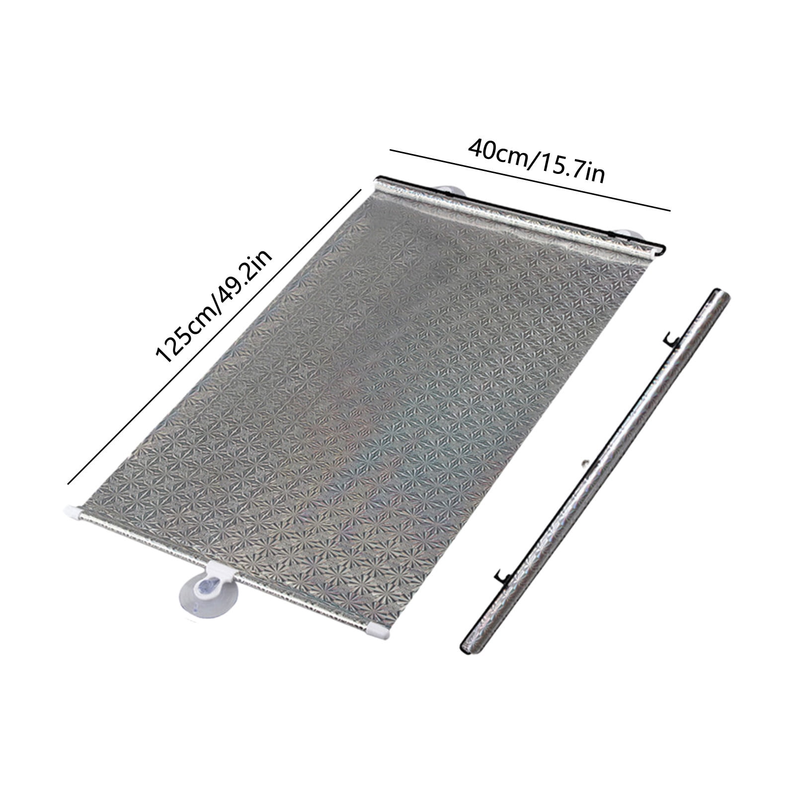 Tusihei Portable Blackout Window Cover, No Drilling Retractable Roller Window Shades, Indoor Windows Blackout Blind Shade for Home Bedroom Trave
