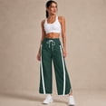 thumbnail image 4 of Carlikeit Women's Wide Leg Track Pants 2026 Lightweight Baggy Y2K Pants with Contrast Stripes Drawstring Elastic Waist Casual Parachute Trousers, 4 of 7