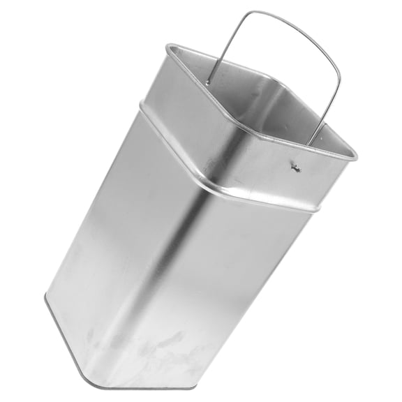 Tineasur Metal Garbage Storage Bucket, Outdoor Trash Can for Office, Home, Kitchen, 1-Piece