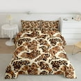 thumbnail image 2 of Homewish Safari Leopard 3 Pieces Queen Comforter Set For Children Teens Adults,Animal Cheetah Print Ultra Soft Bedding Sets,Jungle Woodland Wildlife Bedding Comforter Set,Luxury Bedroom Decor, 2 of 8