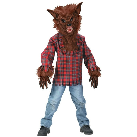 Werewolf Costume Child: Brown Medium