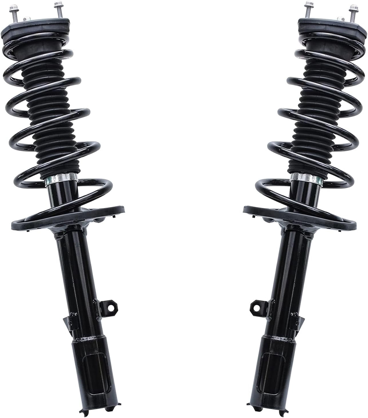 Detroit Axle - Front Rear Struts w/Coil Spring Outer Inner Tie Rods Sway Bars Kit Replacement for 2007-2011 Toyota Camry - 12pc Set
