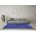 thumbnail image 3 of Ahgly Company Indoor Round Persian Blue Bohemian Area Rugs, 5' Round, 3 of 4