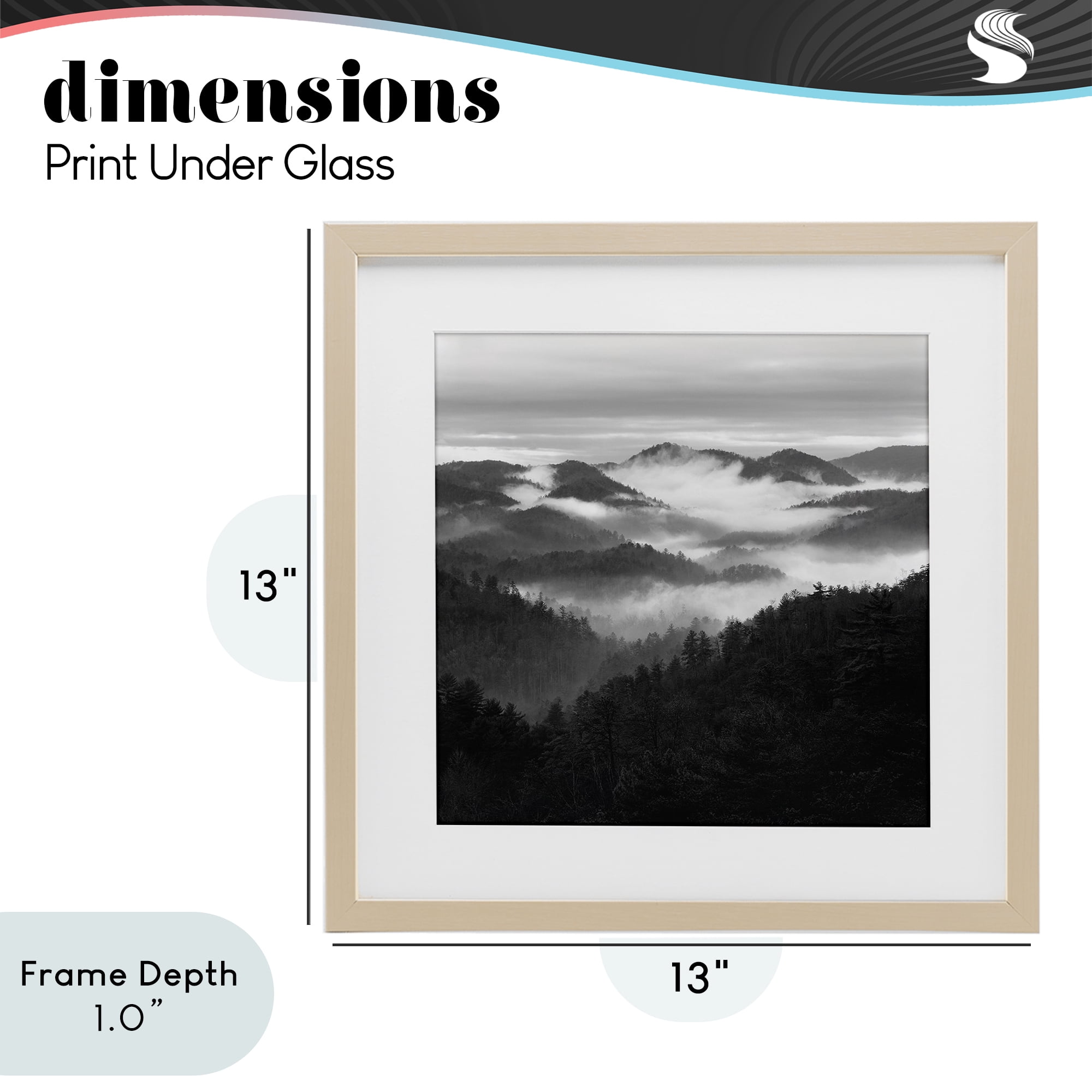 Stupell Industries Smoky Mountains Forest Birch Framed Print Under Glass, design by Nicholas Bell