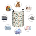thumbnail image 6 of Goofa Summer Dinosaur Printed Circular Hamper,Laundry Basket with Handles,Storage Baskets Foldable,Large Capacity Laundry Hamper-, 6 of 8