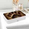 thumbnail image 6 of Paw Print Portable PU Leather Jewelry Box with Removable Compartment, Bracelet Holder, and Jewelry Display, 6 of 6