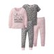thumbnail image 1 of Pijama Gerber de algodón neutro de ajuste ceñido para niños pequeños, conjunto de 4 piezas, tallas 12 meses a 5 años, 1 of 7