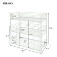 thumbnail image 7 of Triple Bunk Bed with Built-in Ladder, Bunk Bed Twin-Over-Twin-Over-Twin, Metal Triple Bunk Beds for Kids, No Box Spring Needed, Divided into Three Separate beds, 7 of 7