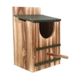 thumbnail image 4 of Terraxo Birdhouse Made of [material Not Specified], Weatherproof, Easy to Clean, Hanging Birdhouse, Owl Nesting Box for Garden, Country House, Terrace, 4 of 8