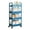 Blue, variant on 4 Tiers Rolling Cart for Snacks and Beverages Removable Storage Rack Trolley with Wheels for Office and School Use