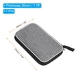 thumbnail image 2 of Uxcell 10.6" x 7" Ping Pong Paddle Case Table Tennis Racket Case Soft Cover Container Bag, Grey, 2 of 6