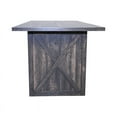 thumbnail image 6 of 70.87" Gray Farmhouse Dining Table, Seats 6-8, Rectangular Wood Kitchen Table with X Legs for Dining Room. Rustic Design, Easy Assembly., 6 of 8