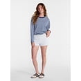 thumbnail image 2 of No Boundaries Ribbed Waistband Fleece Shorts, 2" Inseam, Women’s XXS-XXL, 2 of 5