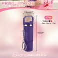 thumbnail image 2 of Uxcell Mini Cup Keychains, Lip Balm Holder Small Cup Mini Tumbler Key Chain Charm for Handbag Purse Dark Purple, White, Orange, 2 of 7