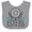 Heather and White, variant on Inktastic Future Dart Player Dart Board Boys or Girls Baby Bib