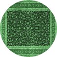 thumbnail image 1 of Ahgly Company Indoor Round Persian Emerald Green Traditional Area Rugs, 8' Round, 1 of 4