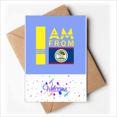 thumbnail image 1 of I Am From Belize Art Deco Fashion Welcome Back Greeting Cards Envelopes Blank, 1 of 3