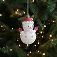 thumbnail image 2 of geerera Glitter Christmas Hanging Decorations, Cartoon Snowman Ornaments, for Xmas Tree Window Decor, Home Party DIY Crafts, 2 of 6