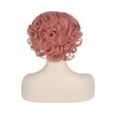 thumbnail image 2 of BERON Pink Short Wigs Women Girls Curly Bob Hair Wig Synthetic Body Bob Wigs, 2 of 3
