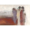 thumbnail image 2 of Parise, Chantal 32x24 Gold Ornate Wood Framed with Double Matting Museum Art Print Titled - File d Indiennes, 2 of 4