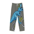 thumbnail image 4 of Balery Men'S Fun Riding Dinosaur Pants,Sleepwear Pants,Pajama Pants,Pj Bottoms Drawstring And Pockets-Xx-Large, 4 of 9