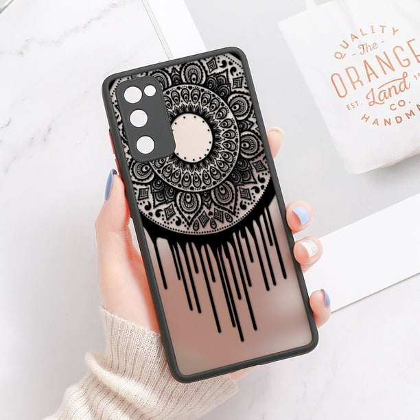 Funda de Mandala para Samsung S20 FE, carcasa dura mate para Samsung Galaxy S23 Ultra S22 S21 FE A53 5G A33 A13 A54 A34 A52 A12 Fivean unisex