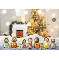 thumbnail image 4 of 10 Pieces Mini Nativity Set, Little People Nativity Sets for Christmas Indoor, Resin Nativity Scene Set for Kids, Baby Jesus Holy Family Statue, Ideal Christmas Decor, Multi-color, 4 of 10