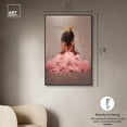 thumbnail image 5 of Princess in Pink Canvas Ebony Portrait Art by Art Remedy, Black Frame, 30" x 45", 5 of 7