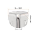 thumbnail image 2 of 4 Pcs Decorative Box Corner Covers, 37mm Metal Edge Guard, Silver, 2 of 6