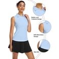 thumbnail image 5 of Pinspark Womens Golf Shirts Sleeveless Tennis Shirt Lightweight UPF 50+ Polo Top Stretchy Quick Dry Sportswear, 5 of 5