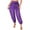 Purple, variant on Tribal Belly Dance Pants for Women Baggy Arabic Harem Pants Halloween Party Performance Dancewear Green One Size