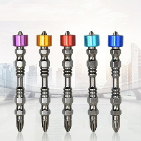 

5/10PCS Coloured Magnetic Ring Screwdriver Cross Head Bits PH2 Bit Alloy