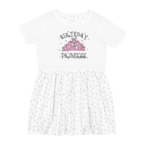 Inktastic Tiara 3rd Birthday Princess Girls Toddler Dress