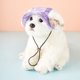 thumbnail image 1 of Gorro para Perro onlyliua Estampado Morado con Orificios para Las orejas Borde redondo Lsm, 1 of 6