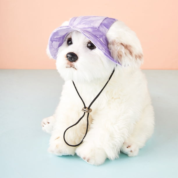 Gorro para Perro onlyliua Estampado Morado con Orificios para Las orejas Borde redondo Lsm