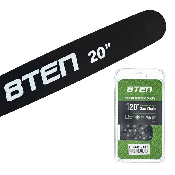 8TEN 20" Chainsaw Bar & Chain .063 3/8 72DL for Husqvarna Makita MK1010450