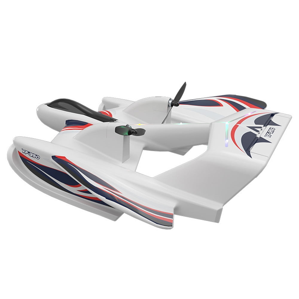 Roofworld YF-350 RC Glider Amphibious Waterproof EPP Foam Fixed-Wing Aircraft 2.4G Airplane w+ LED