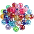 thumbnail image 1 of 200Pcs Colorful Beads Acrylic Round Loose Beads Loose Beads for DIY Jewelry Making Art Craft, 1 of 6