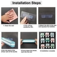 thumbnail image 1 of Zapatero plegable 3 en 1, estante para zapatos, sin perforaciones, ahorro de espacio, soporte de almacenamiento montado en la pared, ranura para ducha de baño, 1 of 8