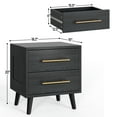 thumbnail image 4 of Asofer Black King Bedroom Set with Storage Headboard, 2 Nightstands, 5 & 6 Drawer Dressers, 4 of 23