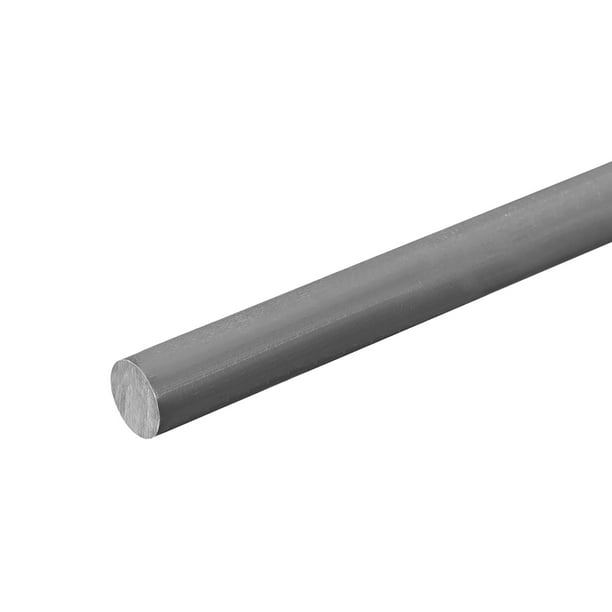 Plastic Round Rod,1/2" Dia 20" Length,Grey PVC Rod Bar Engineering