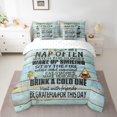 thumbnail image 2 of Erosebridal Happy Camping Bedding Sets King Size,Lodge Cabin Bed in a Bag King size,River House Bedding King Size,Microfiber Boys Bedroom Decor,Reversible,7-Piece, 2 of 6