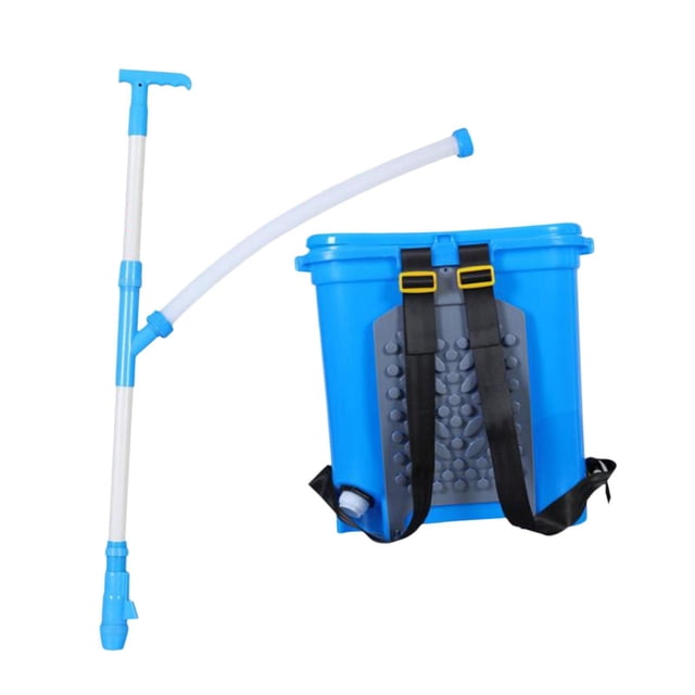 koolsoo Manual Fertilizer Spreader Agricultural Backpack Professional 25L for Garden Height Adjustable