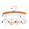 thumbnail image 4 of Multifunctional Wooden Belt Hanger Belts Rack Tie Hanger Scarf Holder Organizer Wardrobe Storage Ha, 4 of 5