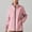 Pink, variant on Sentmoon Winter Jacket for Women Oversized Long Sleeve Coat Women Zipper Solid Color Windproof Waterproof Hoodies Women Fall and Winter Casual for Backpacking and Camping