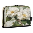 thumbnail image 2 of Standing Pencil Case with Base Large Capacity Stationery Pouch Pen Bag with Zipper for Women Men Vintage White Camellias, 2 of 7