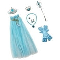 thumbnail image 3 of Vestido de princesa para niñas Fernando Tiara corona cetro capa de princesa Azul, 3 of 7